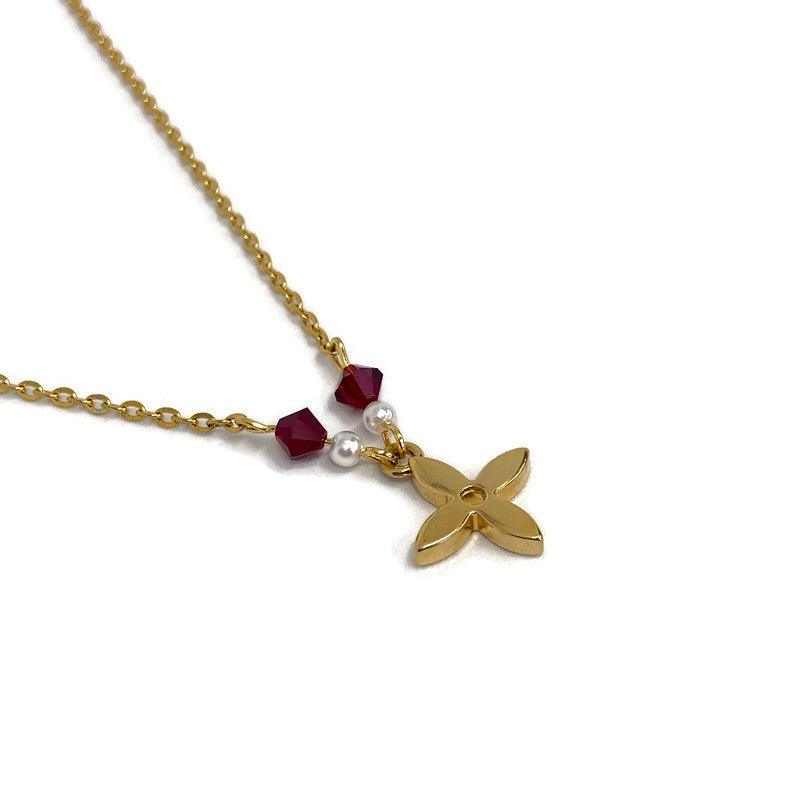 Authentic Louis Vuitton Pendant Flower Reworked Pendant