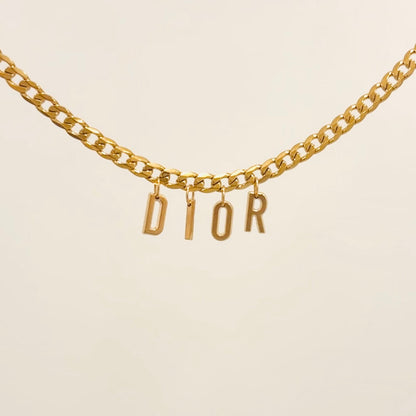 Authentic repurposed Dior necklace