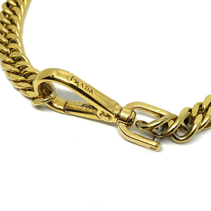 Repurposed Authentic Prada Clasp- Necklace