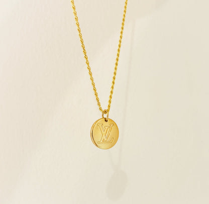 Authentic repurposed Louis Vuitton necklace - reversible