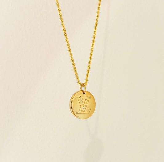 Authentic repurposed Louis Vuitton necklace - reversible