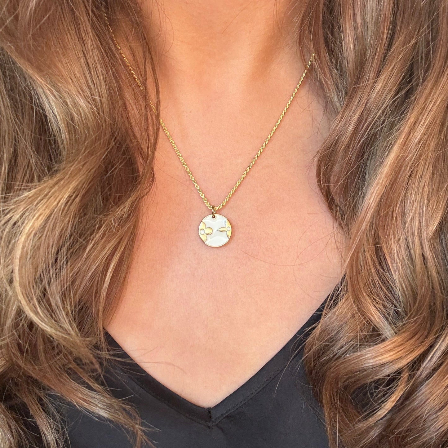 Authentic repurposed Louis Vuitton necklace - reversible