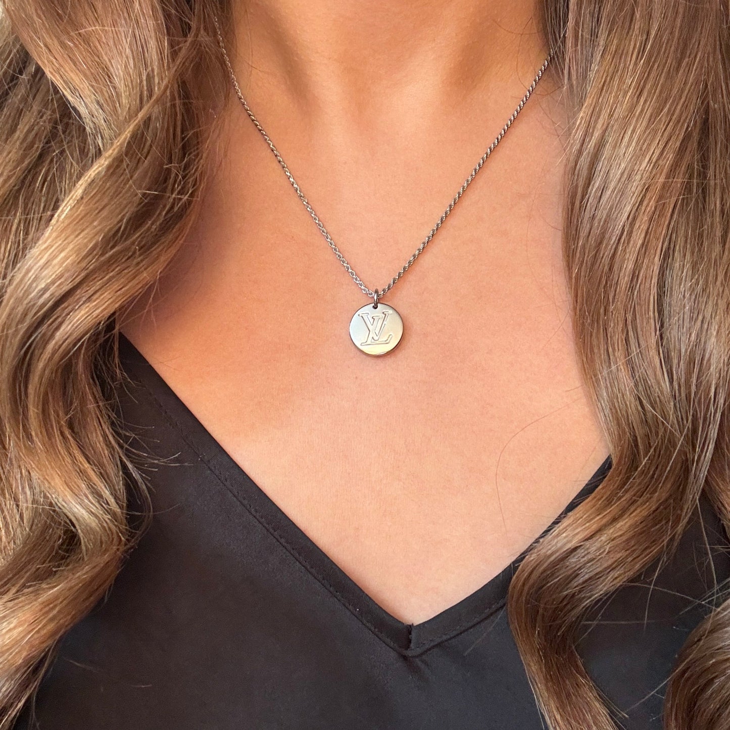 Authentic repurposed Louis Vuitton necklace - reversible