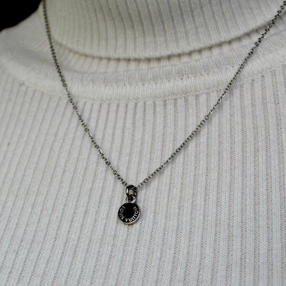Authentic Louis Vuitton Mini Blue Pendant - Reworked Necklace