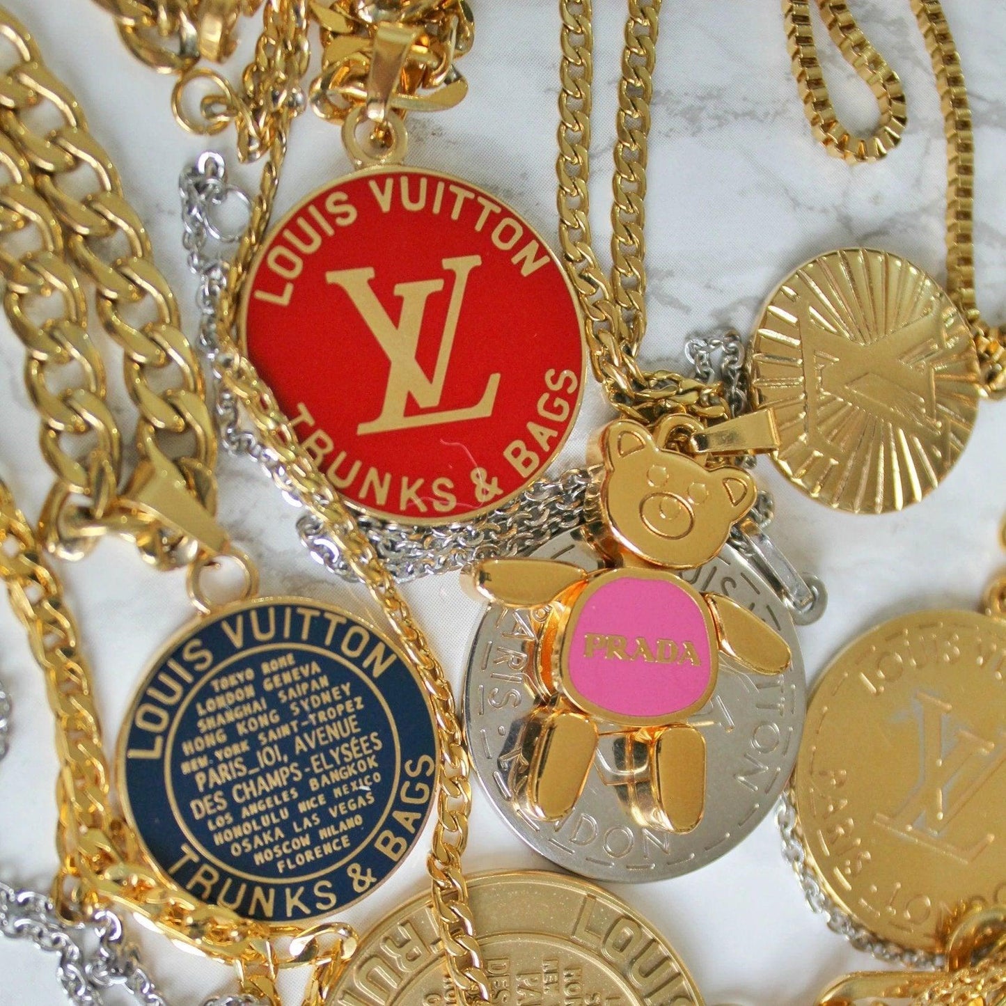 Authentic Louis Vuitton Navy Blue Pendant -Authentic Charm