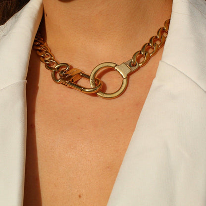 Authentic Louis Vuitton Clasp Reworked Necklace