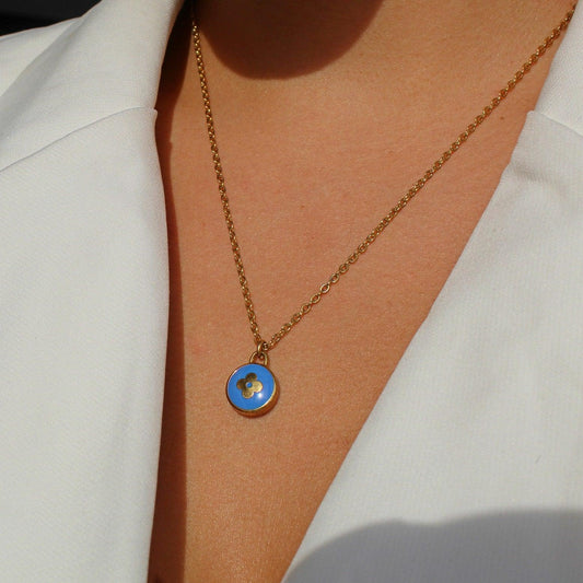 Authentic Louis Vuitton Pastilles Peacock Blue Pendant Pastilles