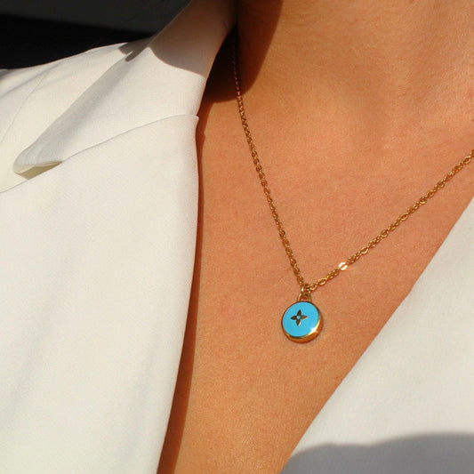 Authentic Louis Vuitton Sapphire Blue Pendant Pastilles