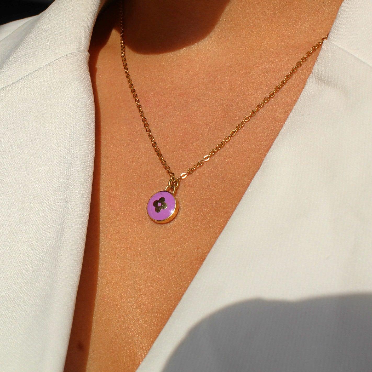 Authentic Louis Vuitton Rosewood Pendant- Necklace
