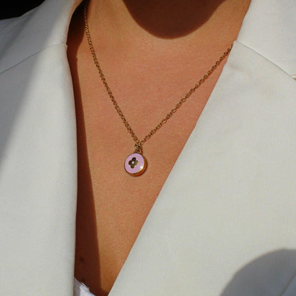Authentic Louis Vuitton Pendant Lavender - Necklace