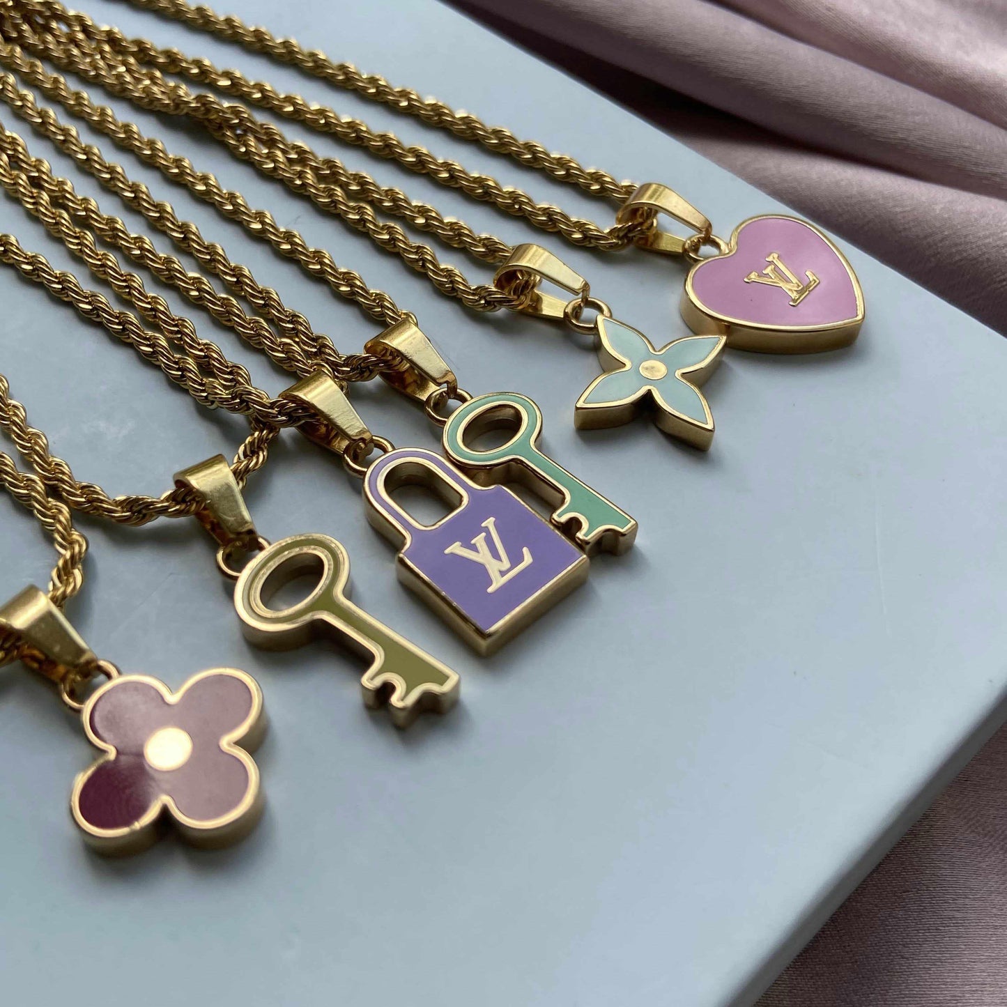 Authentic Louis Vuitton Pendant Padlock Reworked Pendant