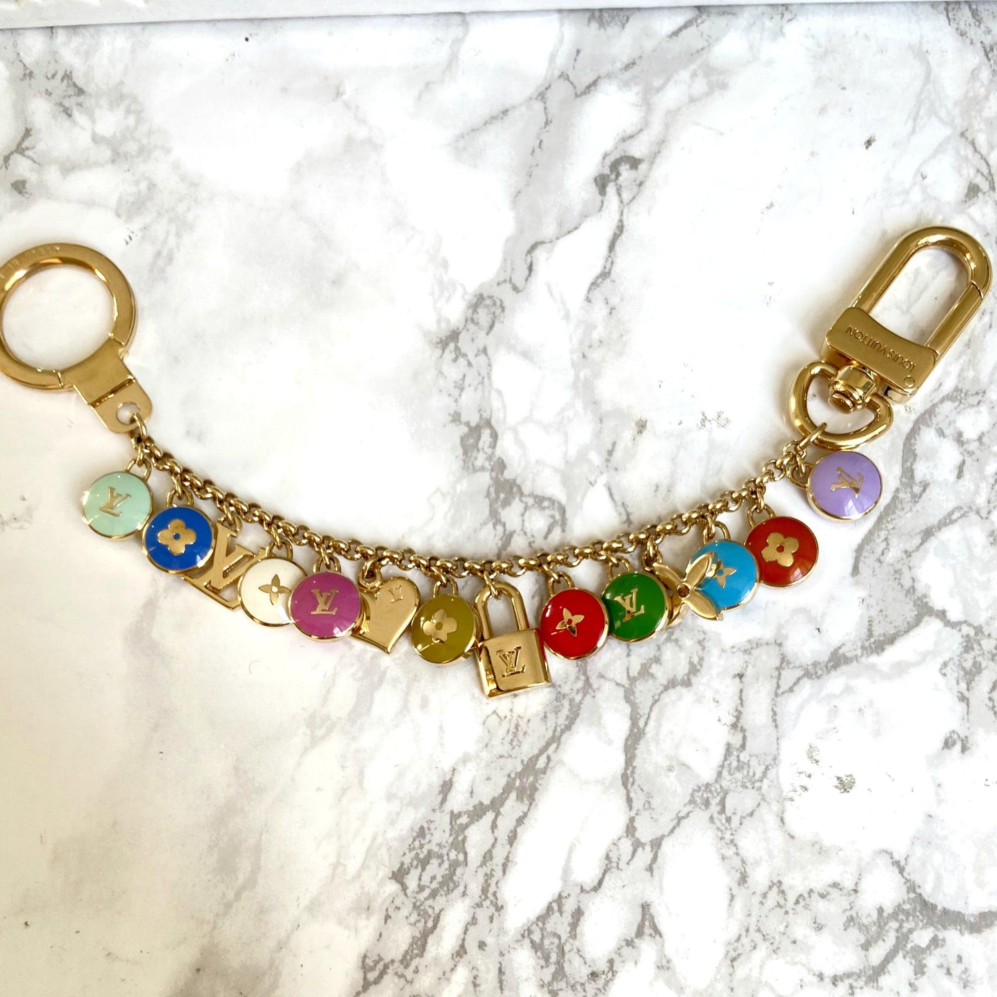 Authentic Louis Vuitton Green Pear Pendant Pastilles- Necklace