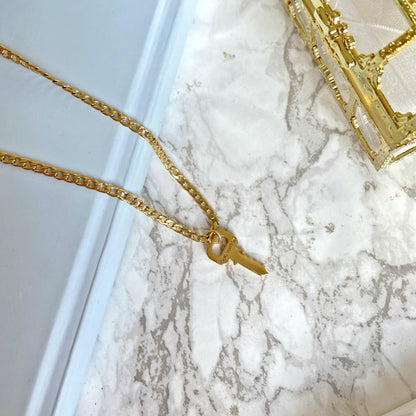 Authentic Louis Vuitton Key Pendant- Reworked Necklace