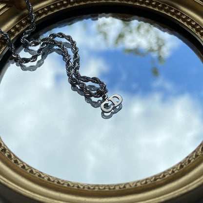 Authentic Mini Dior Pendant - Reworked Necklace