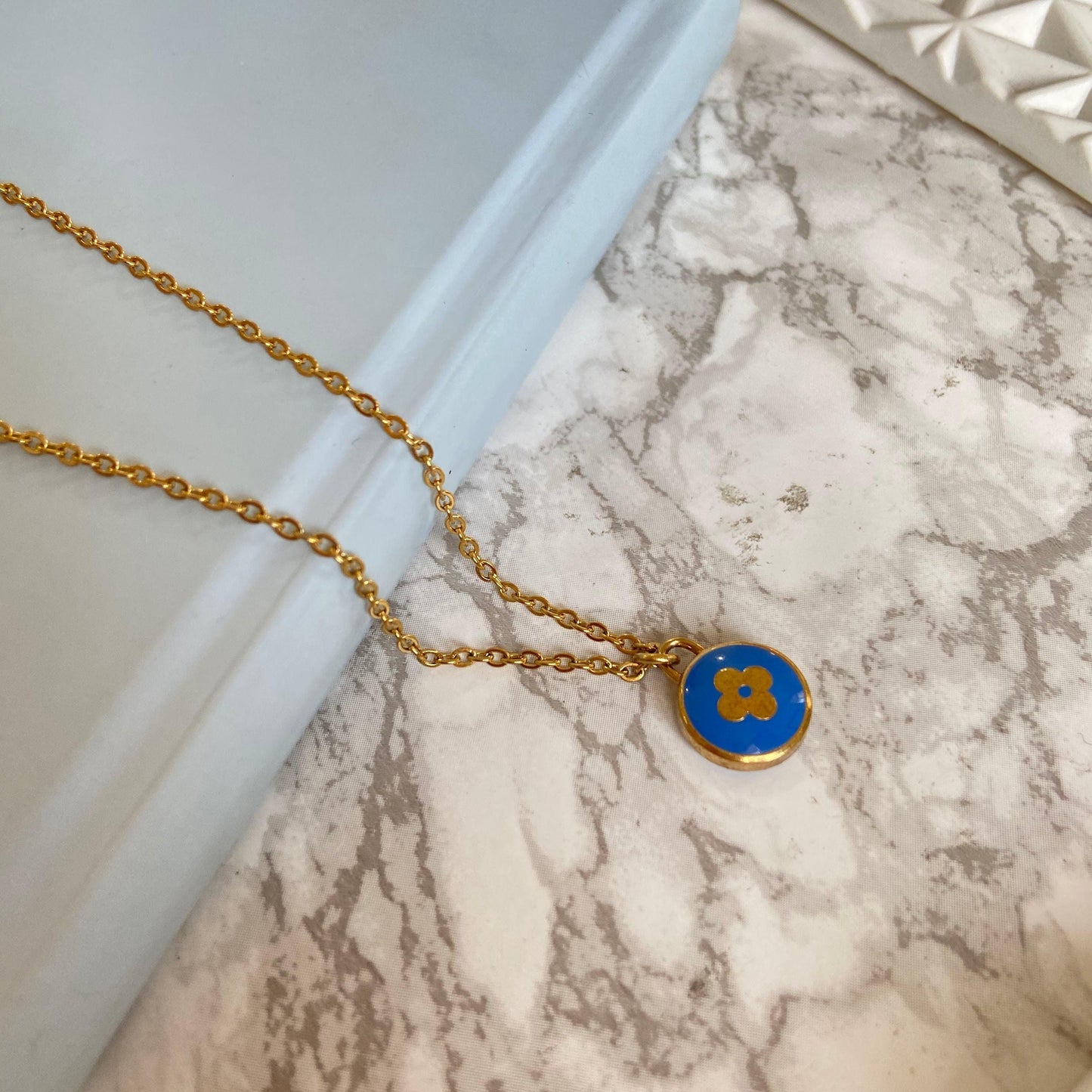 Authentic Louis Vuitton Pastilles Peacock Blue Pendant Pastilles