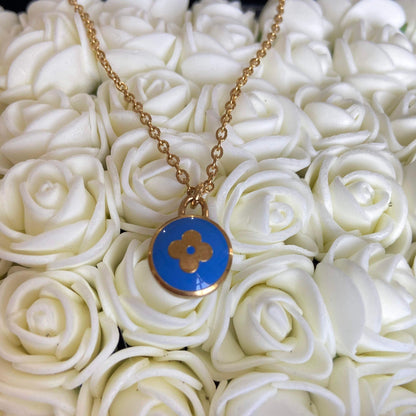 Authentic Louis Vuitton Pastilles Peacock Blue Pendant Pastilles