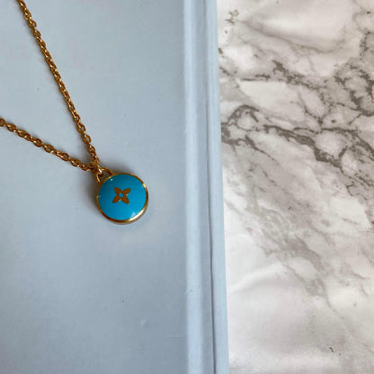 Authentic Louis Vuitton Sapphire Blue Pendant Pastilles