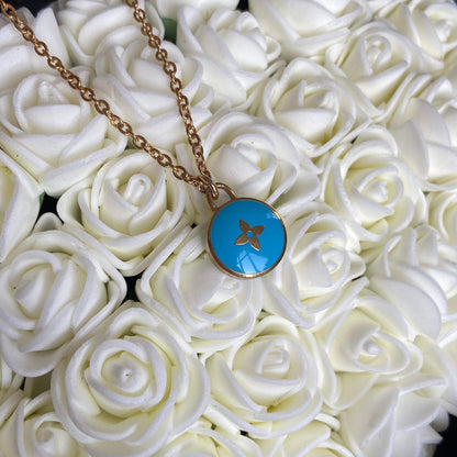 Authentic Louis Vuitton Sapphire Blue Pendant Pastilles