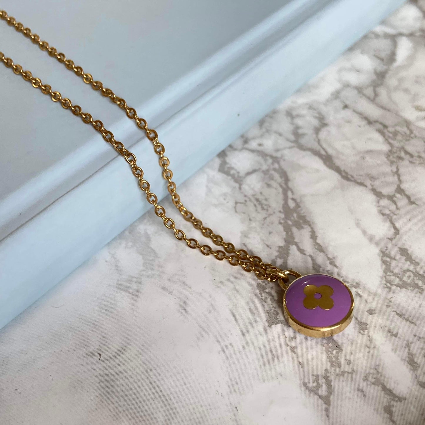 Authentic Louis Vuitton Rosewood Pendant- Necklace