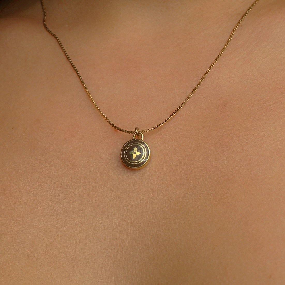 Authentic Louis Vuitton Siena Pendant Necklace