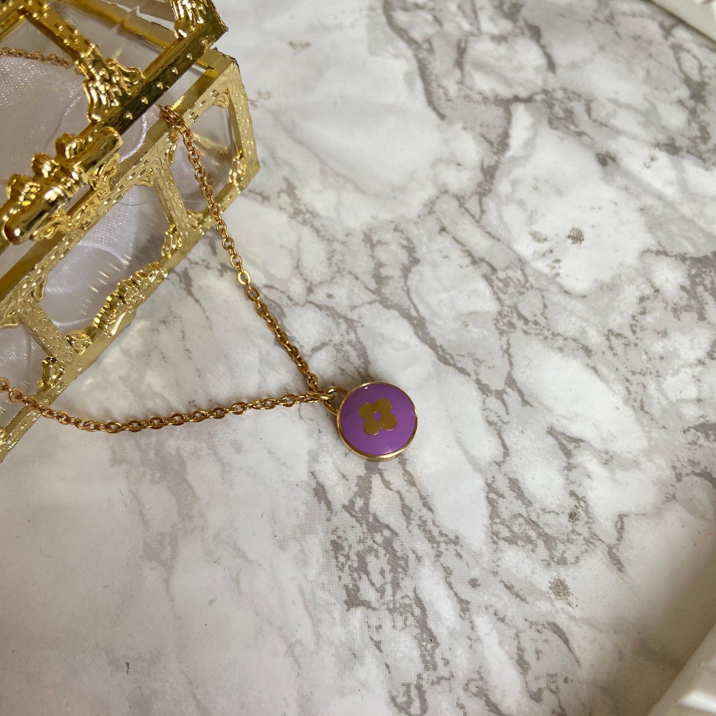 Authentic Louis Vuitton Rosewood Pendant- Necklace