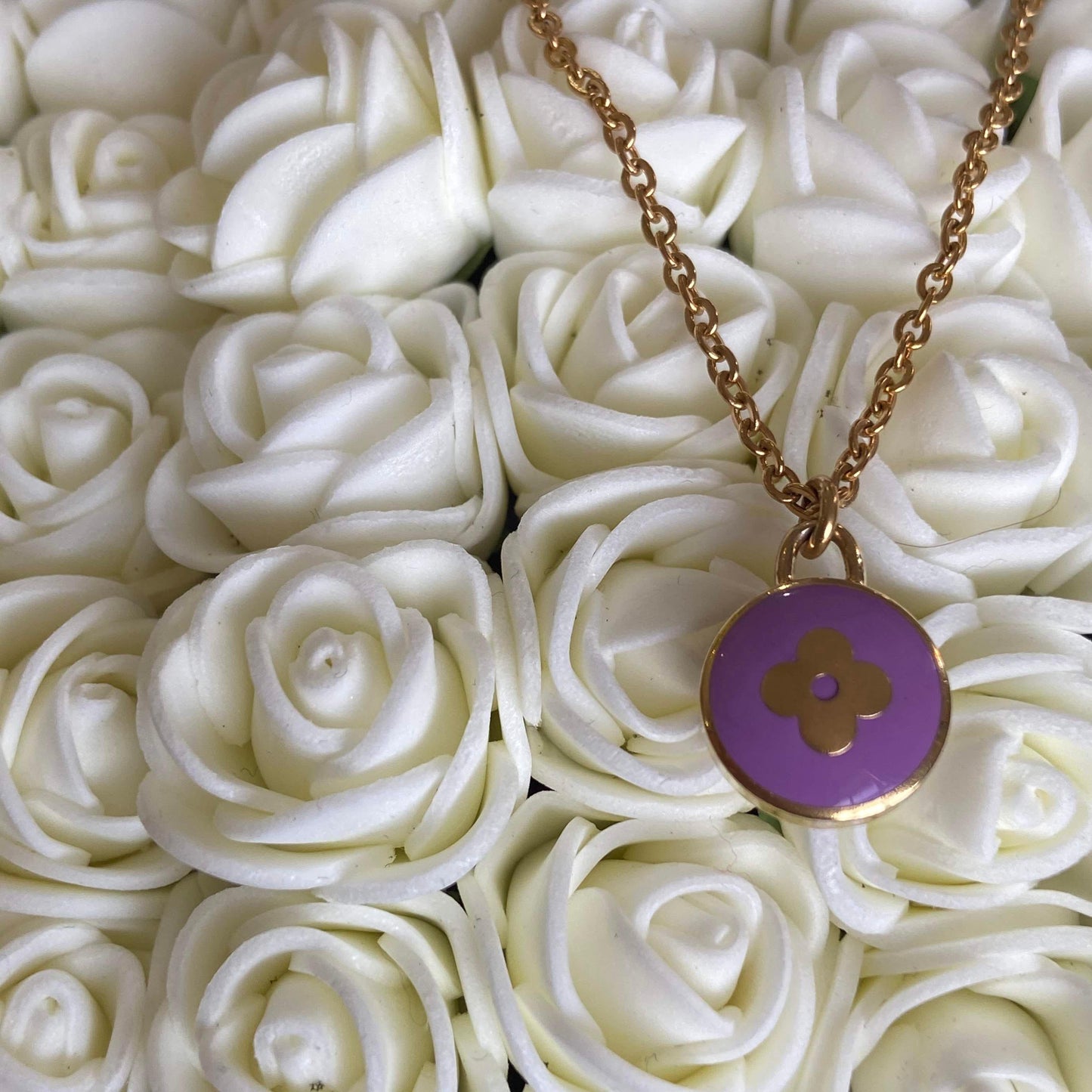 Authentic Louis Vuitton Rosewood Pendant- Necklace