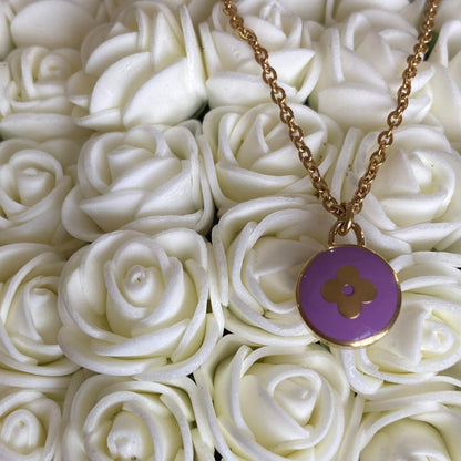 Authentic Louis Vuitton Rosewood Pendant- Necklace