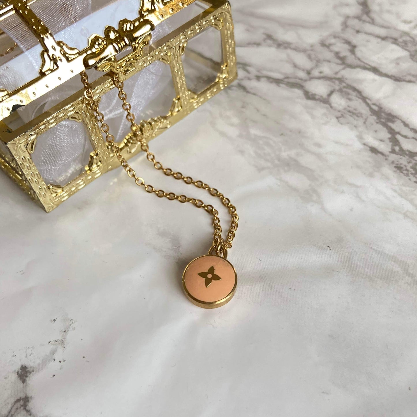 Authentic Louis Vuitton Pastilles Pendant - Reworked Necklace