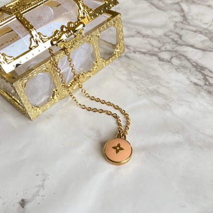 Authentic Louis Vuitton Pastilles Pendant - Reworked Necklace