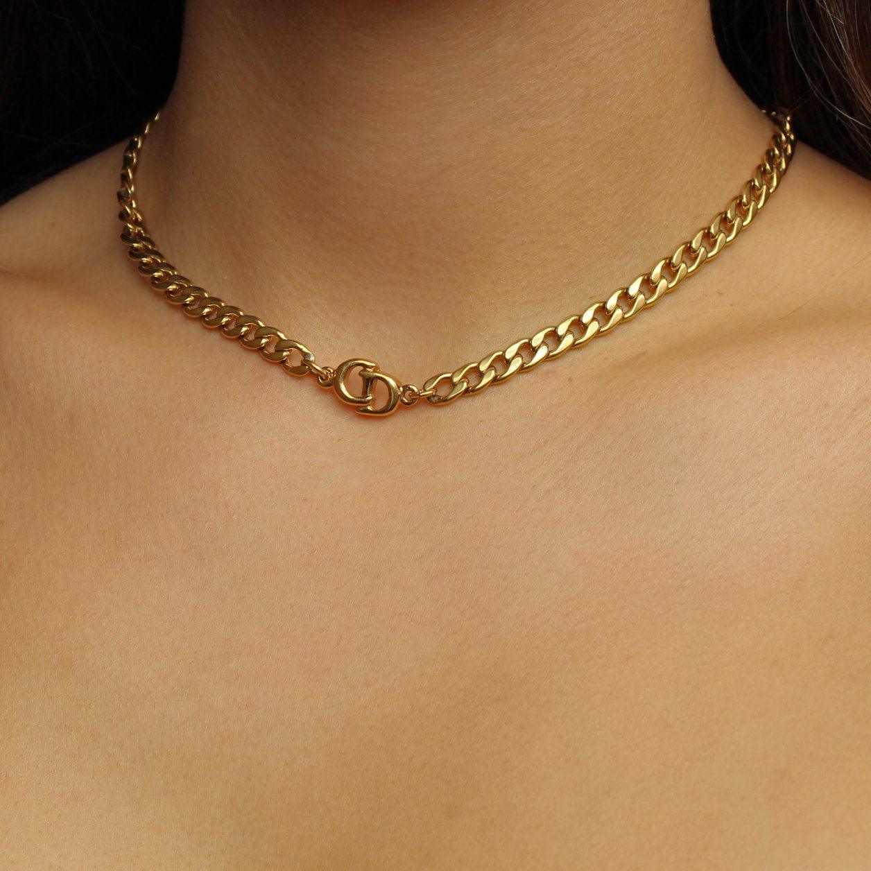 Authentic Dior Pendant- Reworked Choker