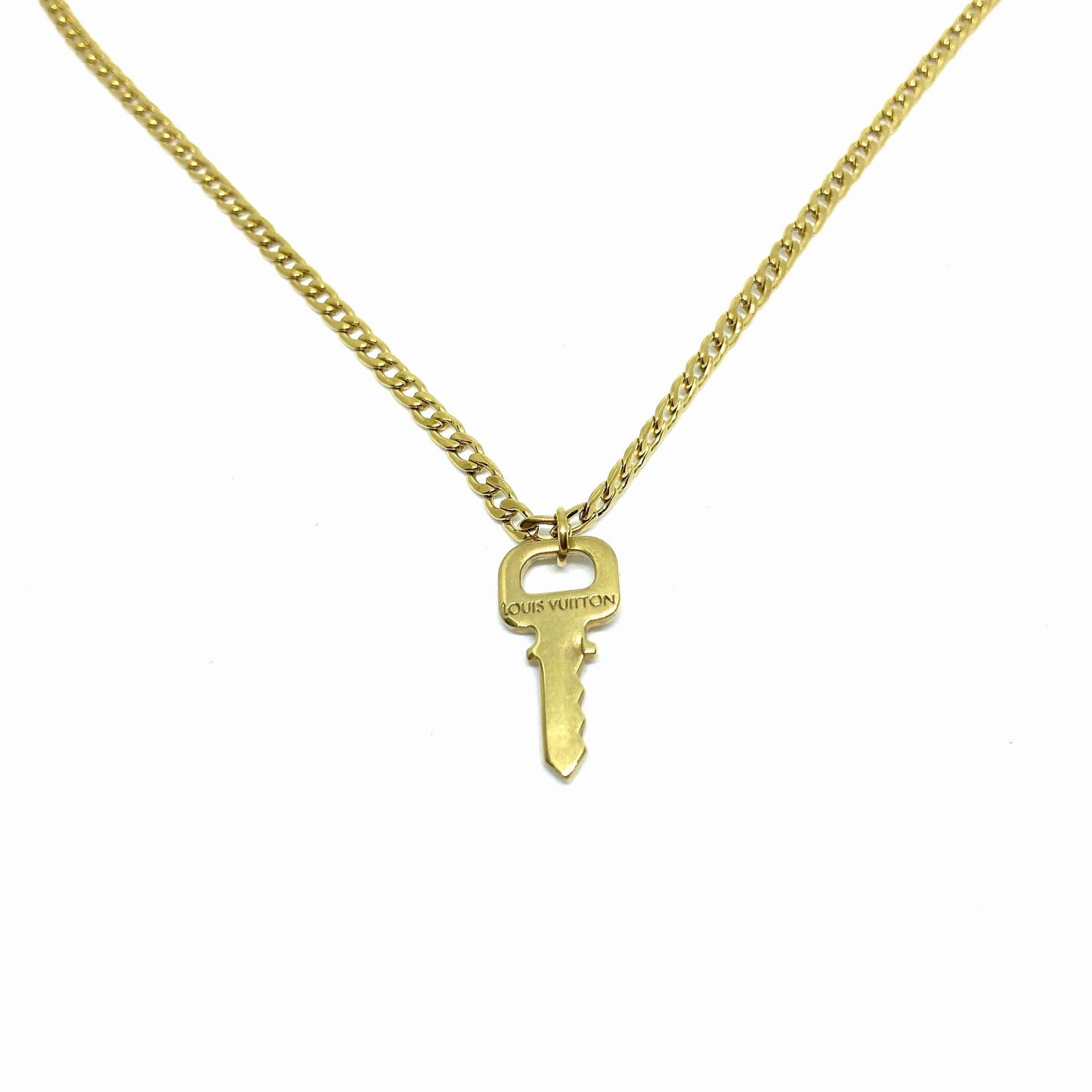 Authentic Louis Vuitton Key Pendant- Reworked Necklace