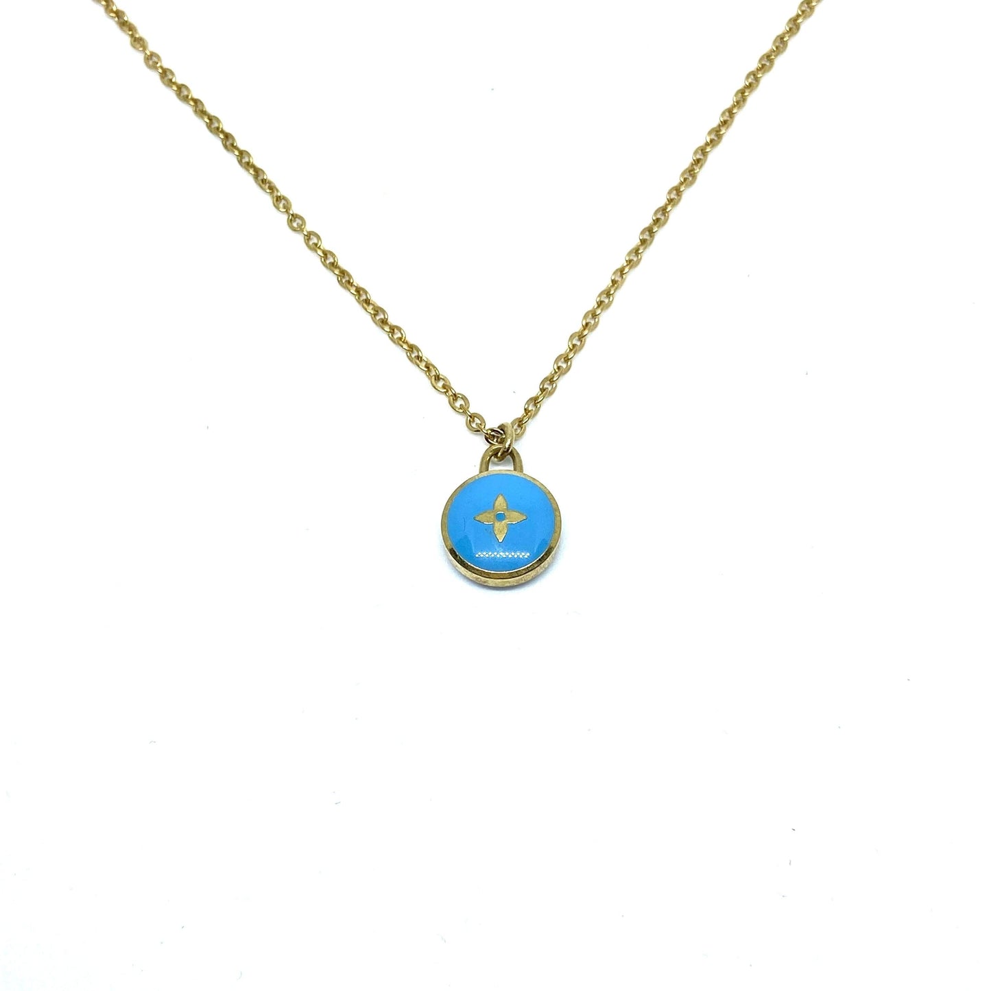 Authentic Louis Vuitton Sapphire Blue Pendant Pastilles