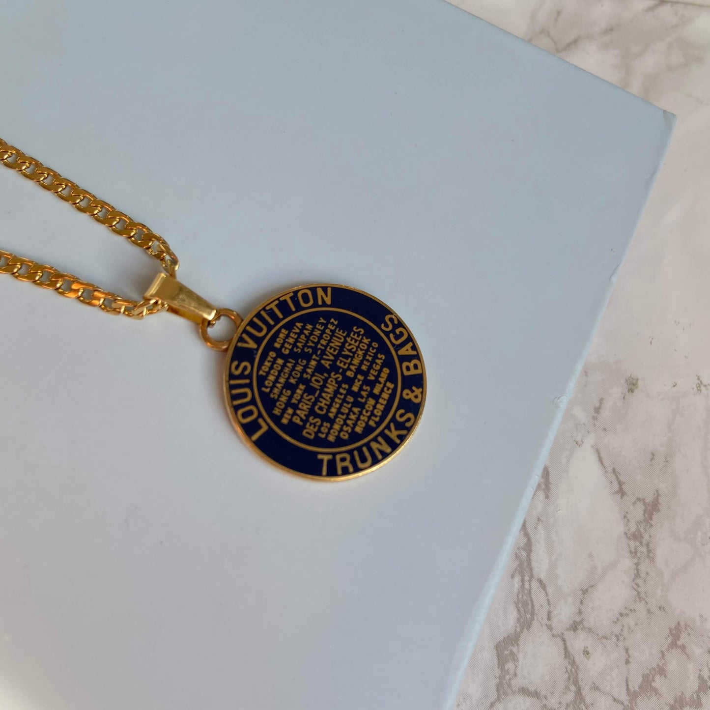 Authentic louis Vuitton Navy Blue Pendant -Authentic Charm