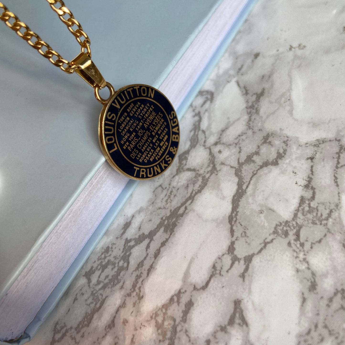 Authentic louis Vuitton Navy Blue Pendant -Authentic Charm