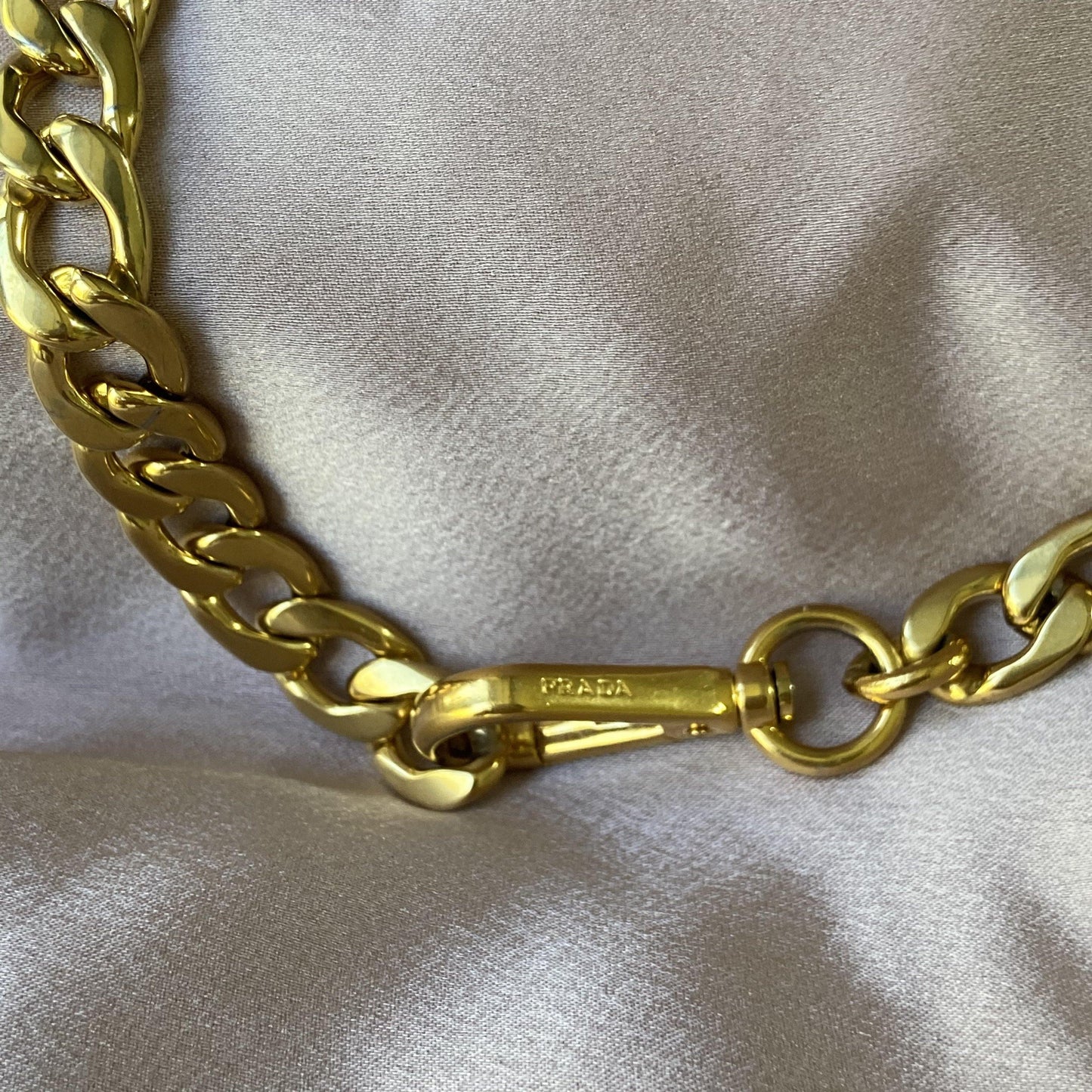 Authentic Prada Clasp-Reworked Necklace