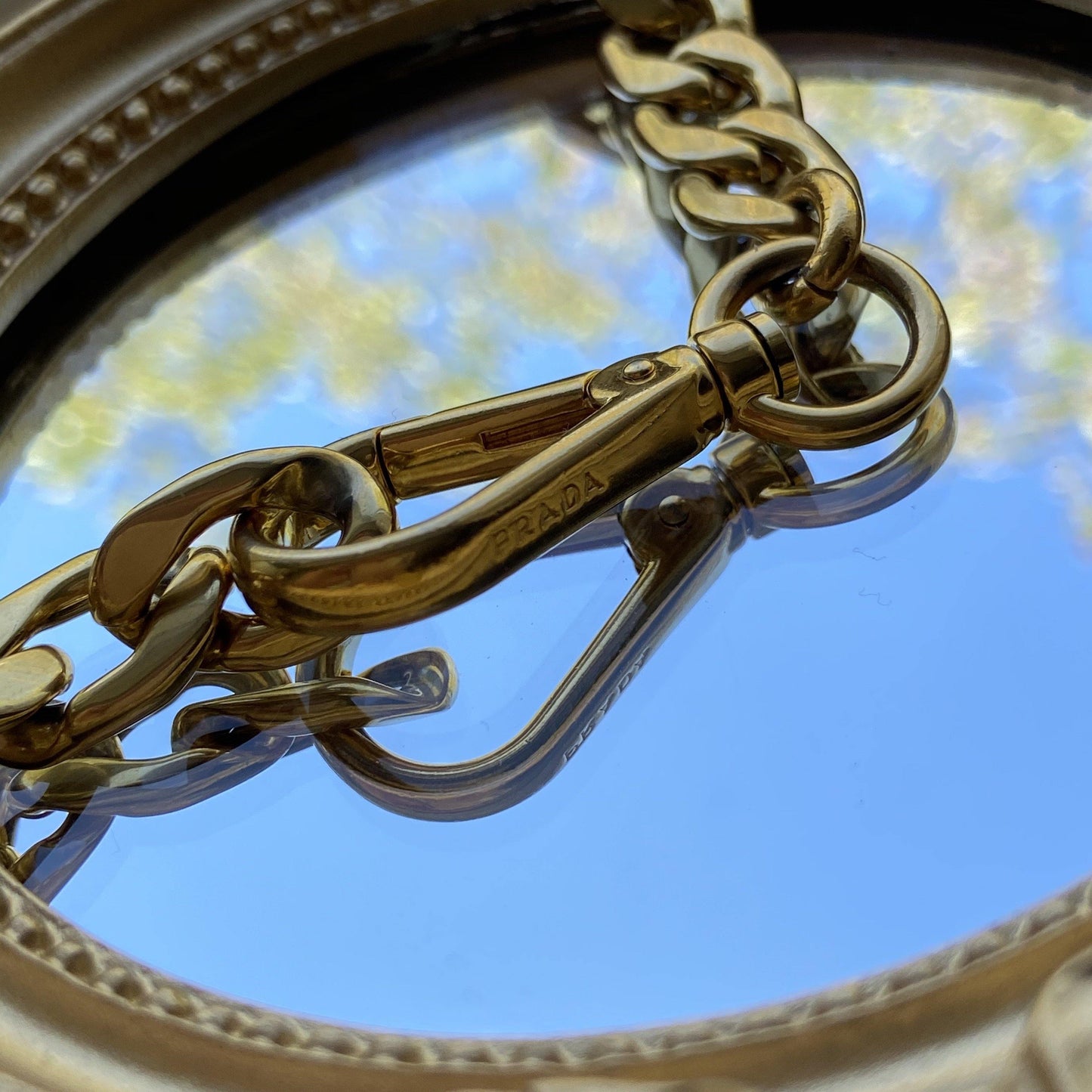 Authentic Prada Clasp-Reworked Necklace