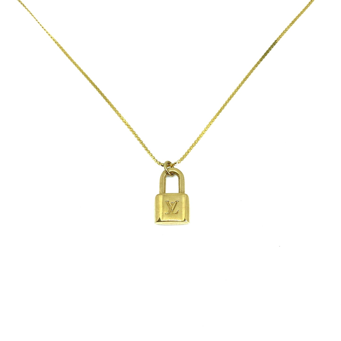 Authentic Louis Vuitton Mini Lock - Repurposed Necklace