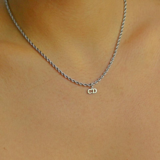 Authentic Mini Dior Pendant - Reworked Necklace