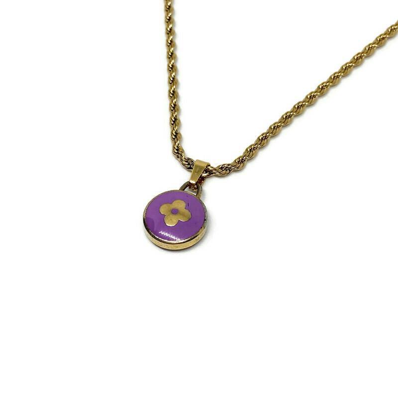 Authentic Louis Vuitton Rosewood Pendant- Necklace