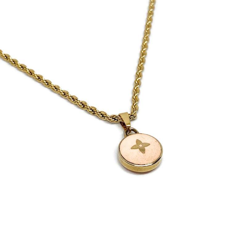 Authentic Louis Vuitton Blush Pendant Pastilles Reworked Necklace