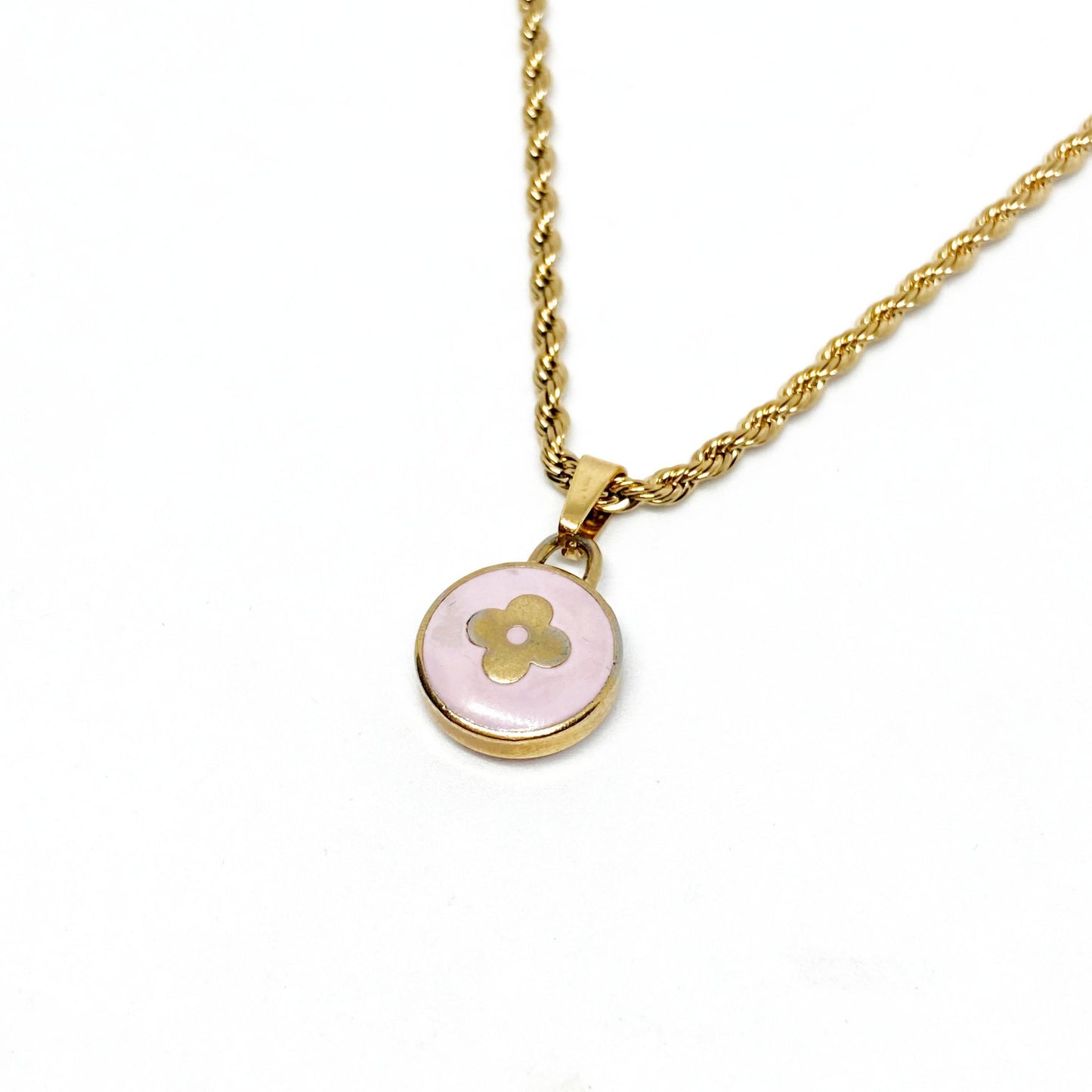 Authentic Louis Vuitton Purple Pendant- Necklace
