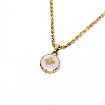 Authentic Louis Vuitton Purple Pendant- Necklace