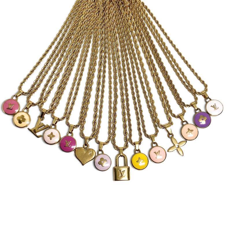 Authentic Louis Vuitton Blush Pendant Pastilles Reworked Necklace