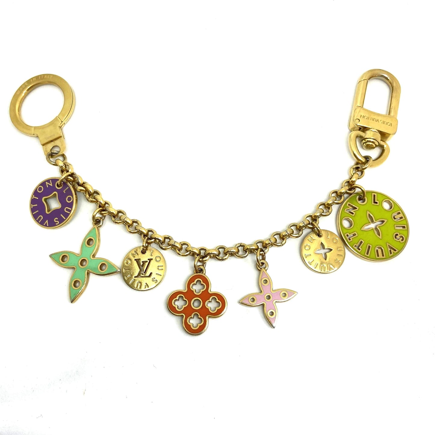 Authentic Louis Vuitton Looping Logo Charm - Necklace