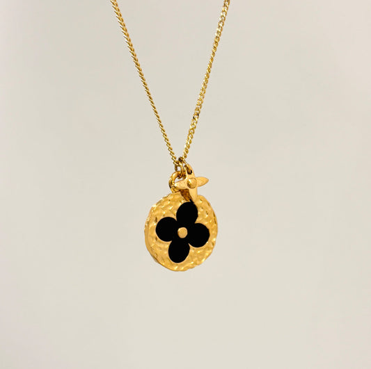 Authentic repurposed Louis Vuitton monogram necklace