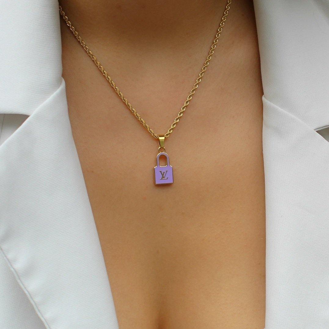 Authentic Louis Vuitton Pendant Padlock Reworked Pendant