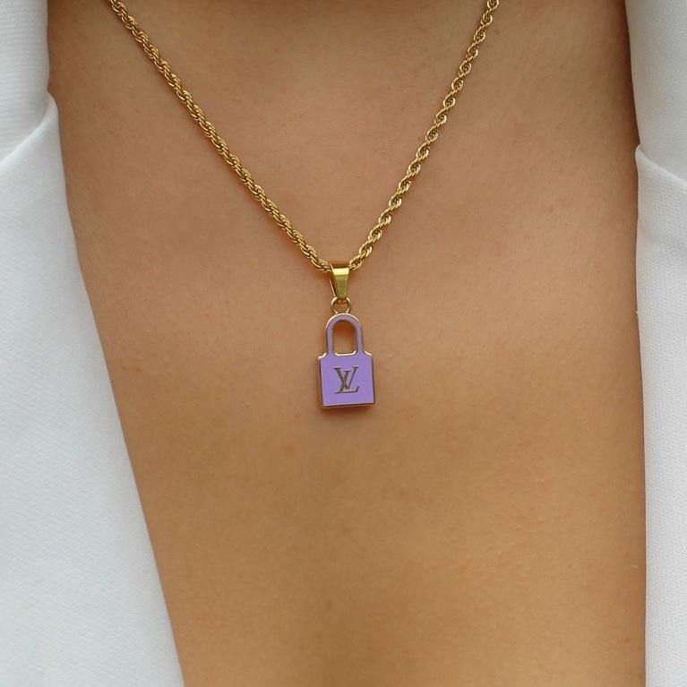 Authentic Louis Vuitton Pendant Padlock Reworked Pendant