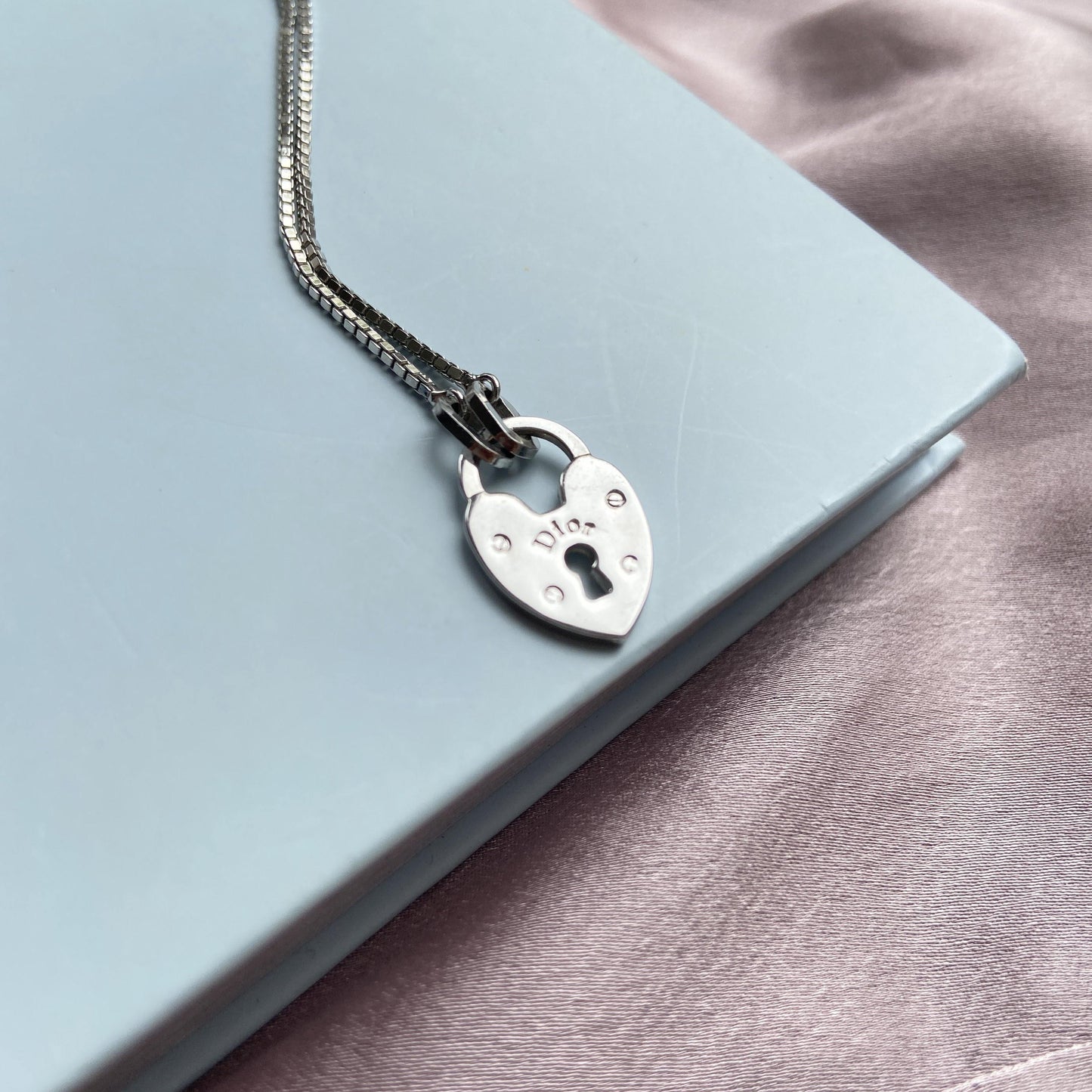 Authentic Dior Heart Pendant- Reworked Necklace