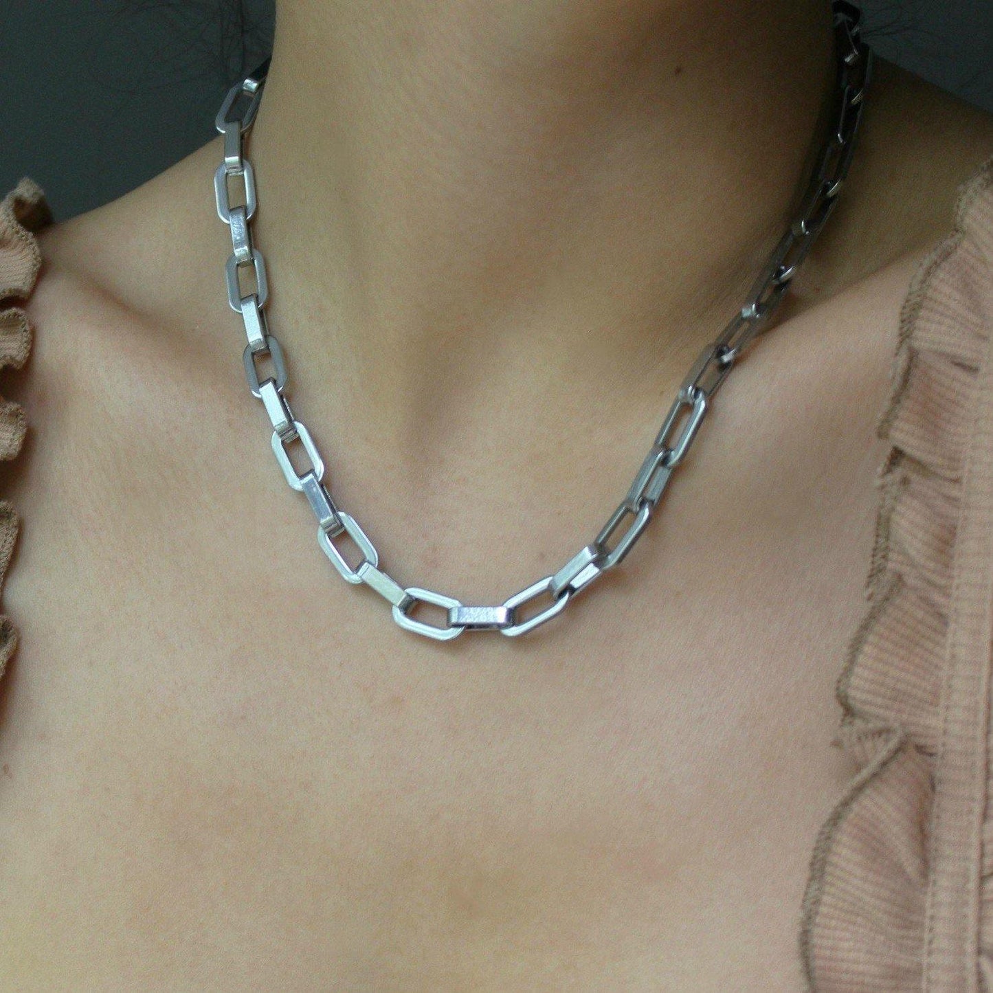 Shoreditch Geometric Chain Necklace