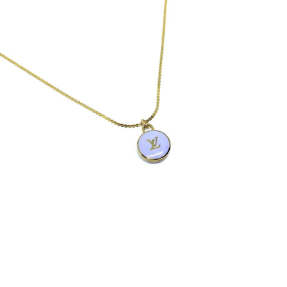 Light Blue-Authentic Louis Vuitton Logo Pendant Pastilles